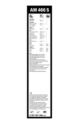 Torkarblad, Fram BOSCH Torkarblad, Fram BOSCH