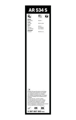 Flatblade-torkarblad, Fram Bosch Aerotwin Retrofit 3 397 007 503 BOSCH Flatblade-torkarblad, Fram Bosch Aerotwin Retrofit 3 397 007 503 BOSCH