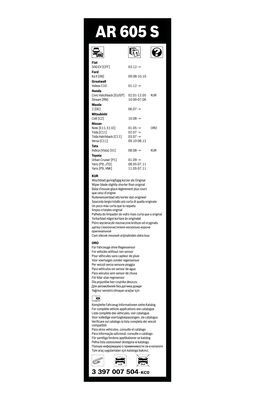 Flatblade-torkarblad, Fram BOSCH