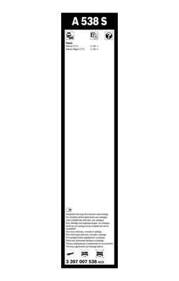 Flatblade-torkarblad, Fram BOSCH