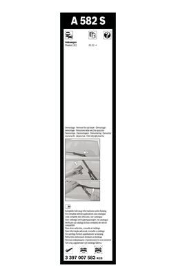 Flatblade-torkarblad, Fram Bosch 3 397 007 582 BOSCH