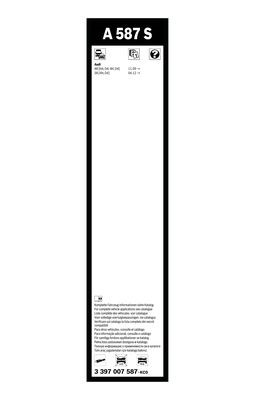 Torkarblad, Fram Bosch 3 397 007 587 BOSCH