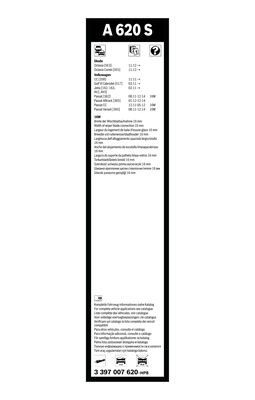 Flatblade-torkarblad, Fram BOSCH