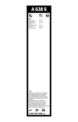 Flatblade-torkarblad, Fram BOSCH