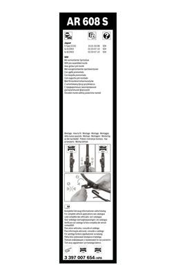 Torkarblad, Fram Bosch Aerotwin Retrofit 3 397 007 654 BOSCH