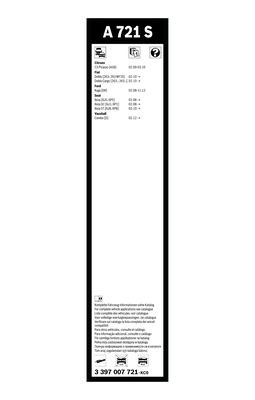Torkarblad, Fram Bosch 3 397 007 721 BOSCH