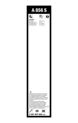 Flatblade-torkarblad, Fram Bosch 3 397 007 856 BOSCH