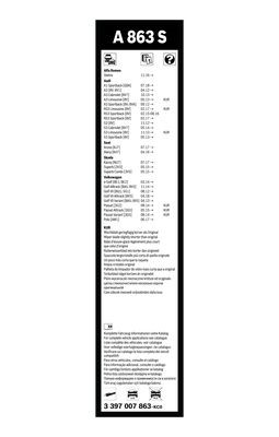 Flatblade-torkarblad, Fram BOSCH
