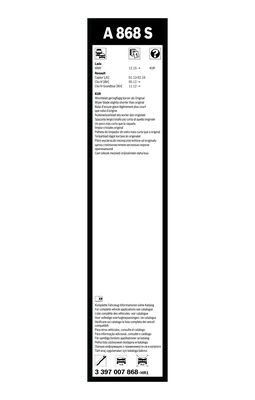 Torkarblad, Fram BOSCH