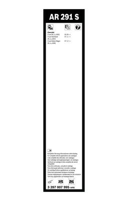 Flatblade-torkarblad, Fram Bosch Aerotwin Retrofit 3 397 007 995 BOSCH