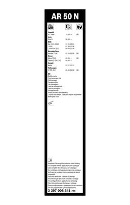 Torkarblad, Fram, Förarsida, Passagerarsida Bosch 3 397 008 841 BOSCH