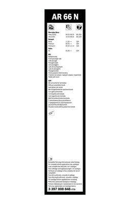 Flatblade-torkarblad, Fram, Förarsida, Passagerarsida Bosch 3 397 BOSCH Flatblade-torkarblad, Fram, Förarsida, Passagerarsida Bosch 3 397 BOSCH