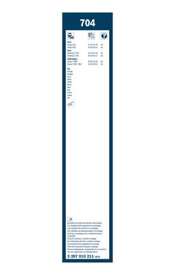 Torkarblad, Fram Bosch ECO 3 397 010 211 BOSCH