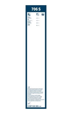 Torkarblad, Fram Bosch Twin 3 397 010 301 BOSCH