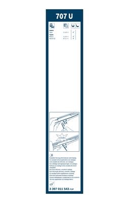 Torkarblad, Fram Bosch Twin 3 397 011 543 BOSCH