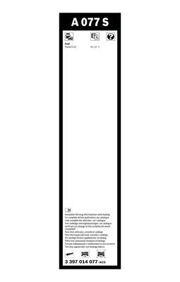 Flatblade-torkarblad, Fram Bosch 3 397 014 077 BOSCH