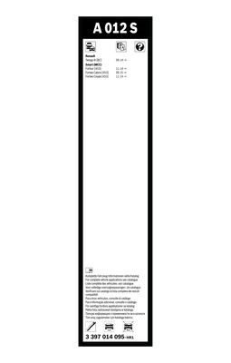 Torkarblad, Fram Bosch 3 397 014 095 BOSCH