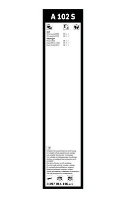 Flatblade-torkarblad, Fram BOSCH