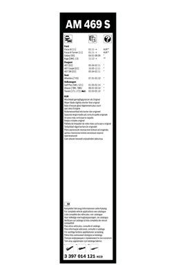 Flatblade-torkarblad, Fram, Sidoinstallation BOSCH