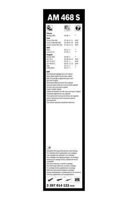 Flatblade-torkarblad, Fram BOSCH