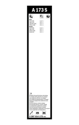 Flatblade-torkarblad, Fram BOSCH