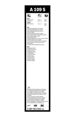 Torkarblad, Fram Bosch 3 397 014 215 BOSCH