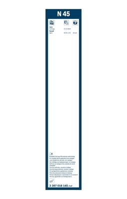 Torkarblad, Fram Bosch Twin 3 397 018 145 BOSCH
