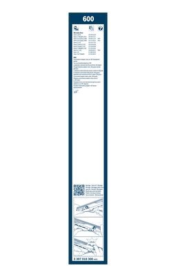 Torkarblad, Fram, Förarsida, Passagerarsida BOSCH