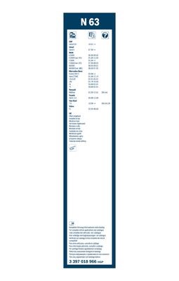 Torkarblad, Fram Bosch Twin 3 397 018 966 BOSCH