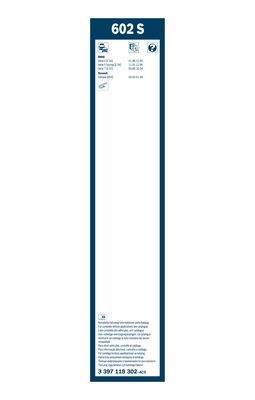 Torkarblad, Fram Bosch Twin 3 397 118 302 BOSCH