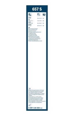 Torkarblad, Fram Bosch Twin 3 397 118 334 BOSCH