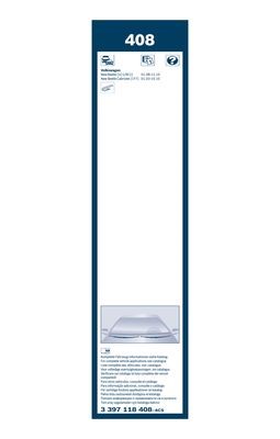 Torkarblad, Fram Bosch Twin 3 397 118 408 BOSCH