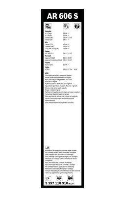 Flatblade-torkarblad, Fram BOSCH