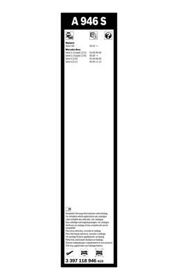 Torkarblad, Fram, Sidoinstallation BOSCH