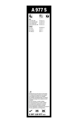 Flatblade-torkarblad, Fram BOSCH