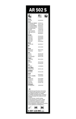 Torkarblad, Fram Bosch Aerotwin Retrofit 3 397 118 995 BOSCH Torkarblad, Fram Bosch Aerotwin Retrofit 3 397 118 995 BOSCH