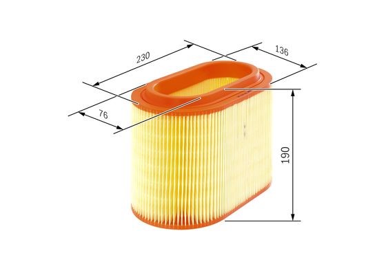 Luftfilter Bosch F 026 400 046 BOSCH Luftfilter Bosch F 026 400 046 BOSCH