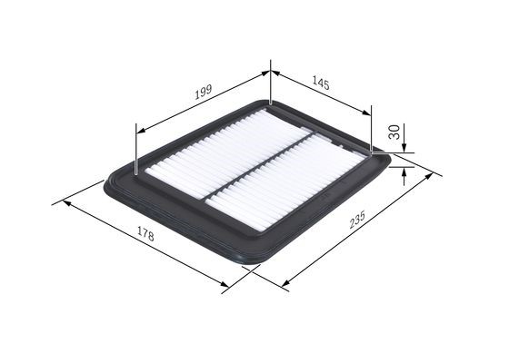 Luftfilter Bosch F 026 400 127 BOSCH Luftfilter Bosch F 026 400 127 BOSCH