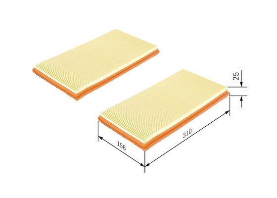 Luftfilter Bosch F 026 400 152 BOSCH Luftfilter Bosch F 026 400 152 BOSCH