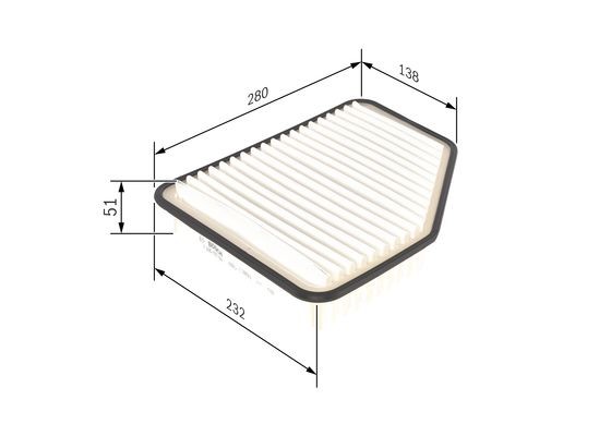 Luftfilter Bosch F 026 400 162 BOSCH Luftfilter Bosch F 026 400 162 BOSCH