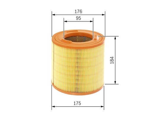 Luftfilter Bosch F 026 400 183 BOSCH Luftfilter Bosch F 026 400 183 BOSCH