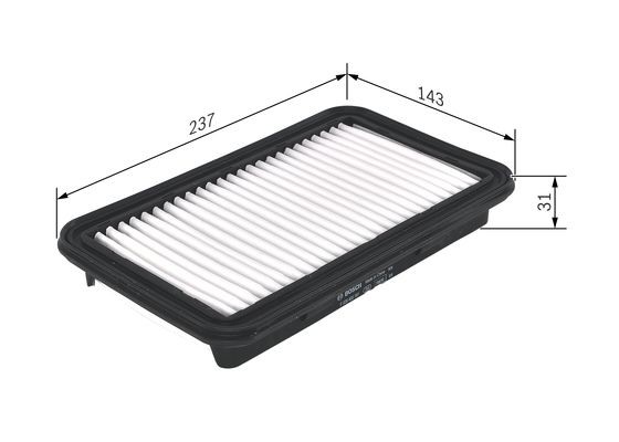 Luftfilter Bosch F 026 400 191 BOSCH Luftfilter Bosch F 026 400 191 BOSCH