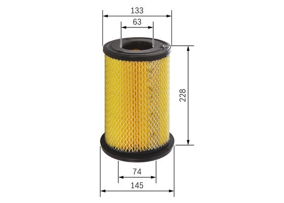 Luftfilter Bosch F 026 400 199 BOSCH Luftfilter Bosch F 026 400 199 BOSCH