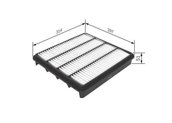 Luftfilter Bosch F 026 400 296 BOSCH