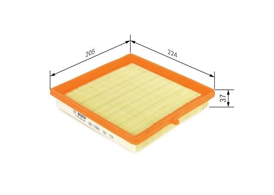 Luftfilter Bosch F 026 400 348 BOSCH Luftfilter Bosch F 026 400 348 BOSCH