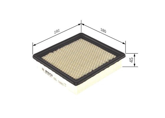 Luftfilter Bosch F 026 400 408 BOSCH Luftfilter Bosch F 026 400 408 BOSCH