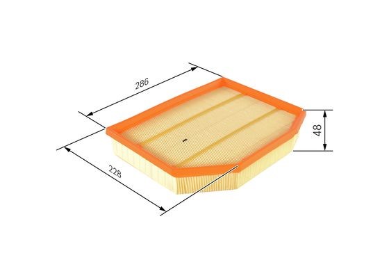 Luftfilter Bosch F 026 400 463 BOSCH Luftfilter Bosch F 026 400 463 BOSCH
