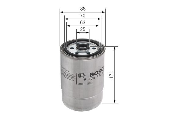Bränslefilter Bosch F 026 402 013 BOSCH