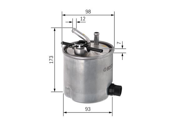 Bränslefilter Bosch F 026 402 059 BOSCH