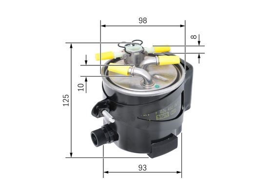 Bränslefilter Bosch F 026 402 061 BOSCH